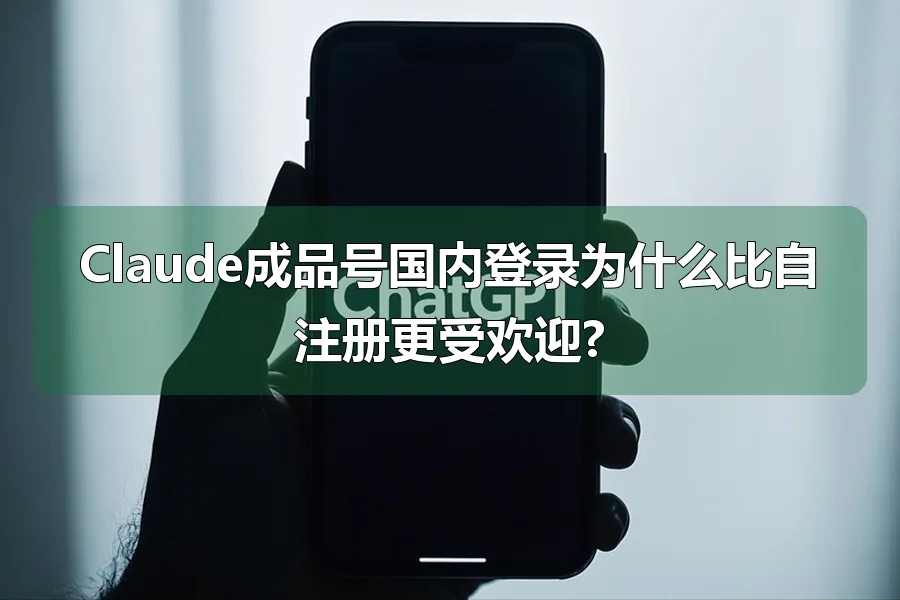 Claude成品号国内登录为什么比自注册更受欢迎?